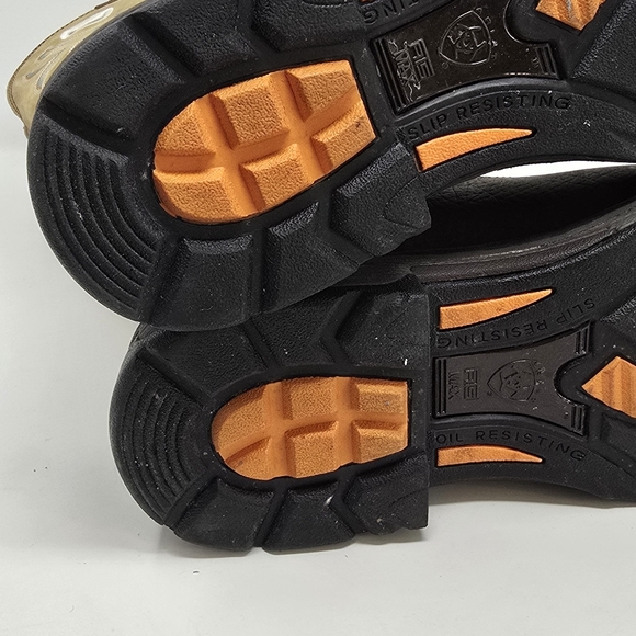 Ariat men 10EE workhog steel wide square toe boots slip oil resistant leather - Picture 10 of 11